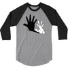 rabbit hand shadow 3/4 Sleeve Shirt
