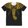 tribal print elephant geometric gold animals cool All Over Women's T-shirt