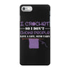 i crochet so i don't choke people save a life, send yarn iPhone 7 Case