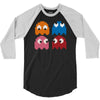 cool retro 80s pacman ghosts video games 3/4 Sleeve Shirt