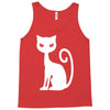 white cat funny Tank Top