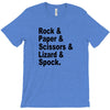 rock paper scissors lizard spock big bang theory geek nerd gift t shir T-Shirt