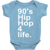 90's hip hop music Baby Onesie