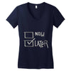 now or later Women's V-Neck T-Shirt