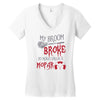 my broom broke so now i drive a mopar Women's V-Neck T-Shirt