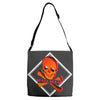 3d skull squad Adjustable Strap Totes