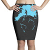 water planet global warming world ocean banksy nature graphic Pencil Skirts