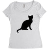 cat black had Women's Triblend Scoop T-shirt