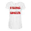 killing our own aint gangsta Maternity Scoop Neck T-shirt
