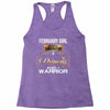 february  girl is a perfect combination of princess and warrior Racerback Tank