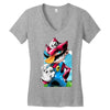 makai mario Women's V-Neck T-Shirt