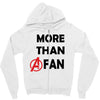 Avengers More Than A Fan Zipper Hoodie