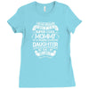Super Cool Mommy Of A Freaking Awesome Daughter Ladies Fitted T-Shirt