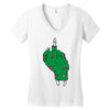 rude zombie Women's V-Neck T-Shirt