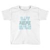 care about anime and two real people girls Toddler T-shirt