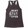 Best Dad Ever Funny Music Note Racerback Tank