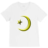 gay pride star and crescent V-Neck Tee