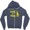 frunk as duck Zipper Hoodie