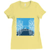 Winter (a214) Ladies Fitted T-Shirt