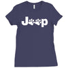 jeep paw sticker vinyl decal   car window truck bumper laptop cat dog Ladies Fitted T-Shirt