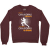 the best grandpas go running Crewneck Sweatshirt