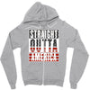 straight outta america Zipper Hoodie