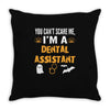 dental assistant halloween Throw Pillow