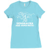 dinosaurs are dino mite Ladies Fitted T-Shirt