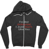not antisocial Zipper Hoodie