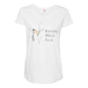 resting witch face Maternity Scoop Neck T-shirt