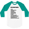 rules for dating my daughter shirt t shirt perfect father's gift 3/4 Sleeve Shirt