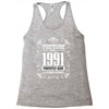 vintage made in 1991 perfectly aged a living legend Racerback Tank