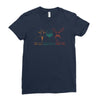 goatee beard mustache Ladies Fitted T-Shirt