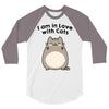i am in love with cats 3/4 Sleeve Shirt