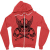 vikings head Zipper Hoodie