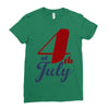 4th of july Ladies Fitted T-Shirt