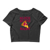 slice slice baby pizza tee Crop Top