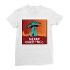 i want to believe santa parody Ladies Fitted T-Shirt