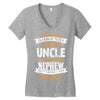 Super Cool Uncle Of A Freaking Awesome Nephew Women's V-Neck T-Shirt