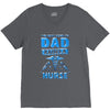 proud dad nurse V-Neck Tee