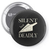 silent but deadly blow Pin-back button