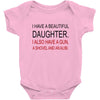 beautiful daughter Baby Bodysuit