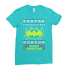batman christmas Ladies Fitted T-Shirt