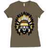 native american chief bear Ladies Fitted T-Shirt