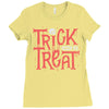 trick or treat Ladies Fitted T-Shirt