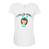 class o f 2018 cool girl Maternity Scoop Neck T-shirt