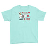 pizza is love pizza is life Youth Tee