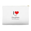 i love my daughters Accessory Pouches