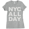 nyc all day Ladies Fitted T-Shirt