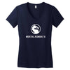 mortal kombat x dragon game logo Women's V-Neck T-Shirt